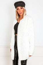 Shag Fur Cardigan Sweater Coat