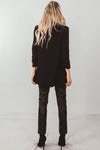Faux Leather Pants With Contrast Binding