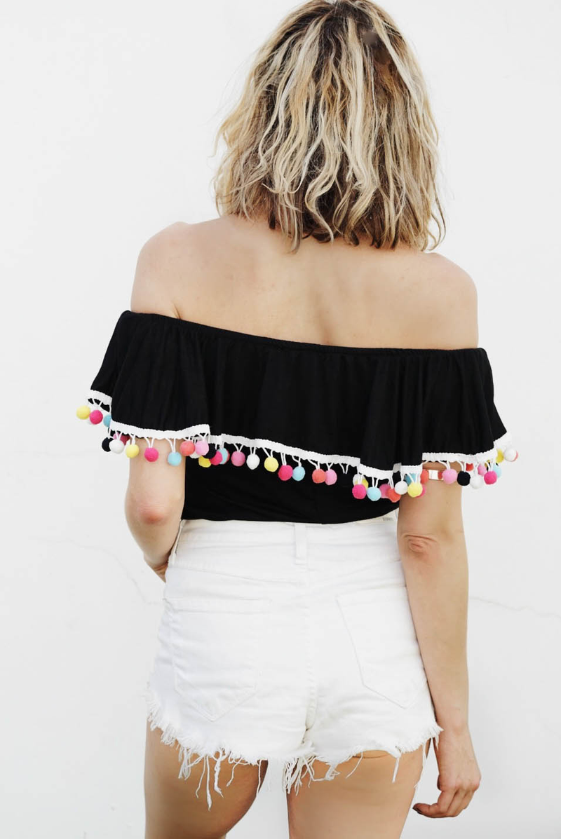 Off the left shoulder tops cheap