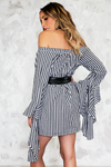 Gingham Off Shoulder Dress