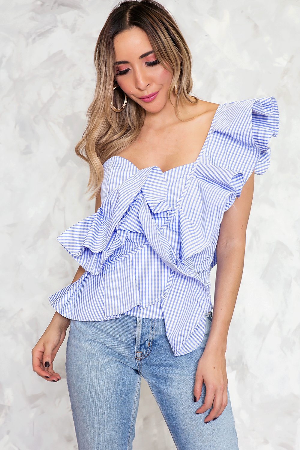 One Shoulder Top with Ruffle – Haute & Rebellious