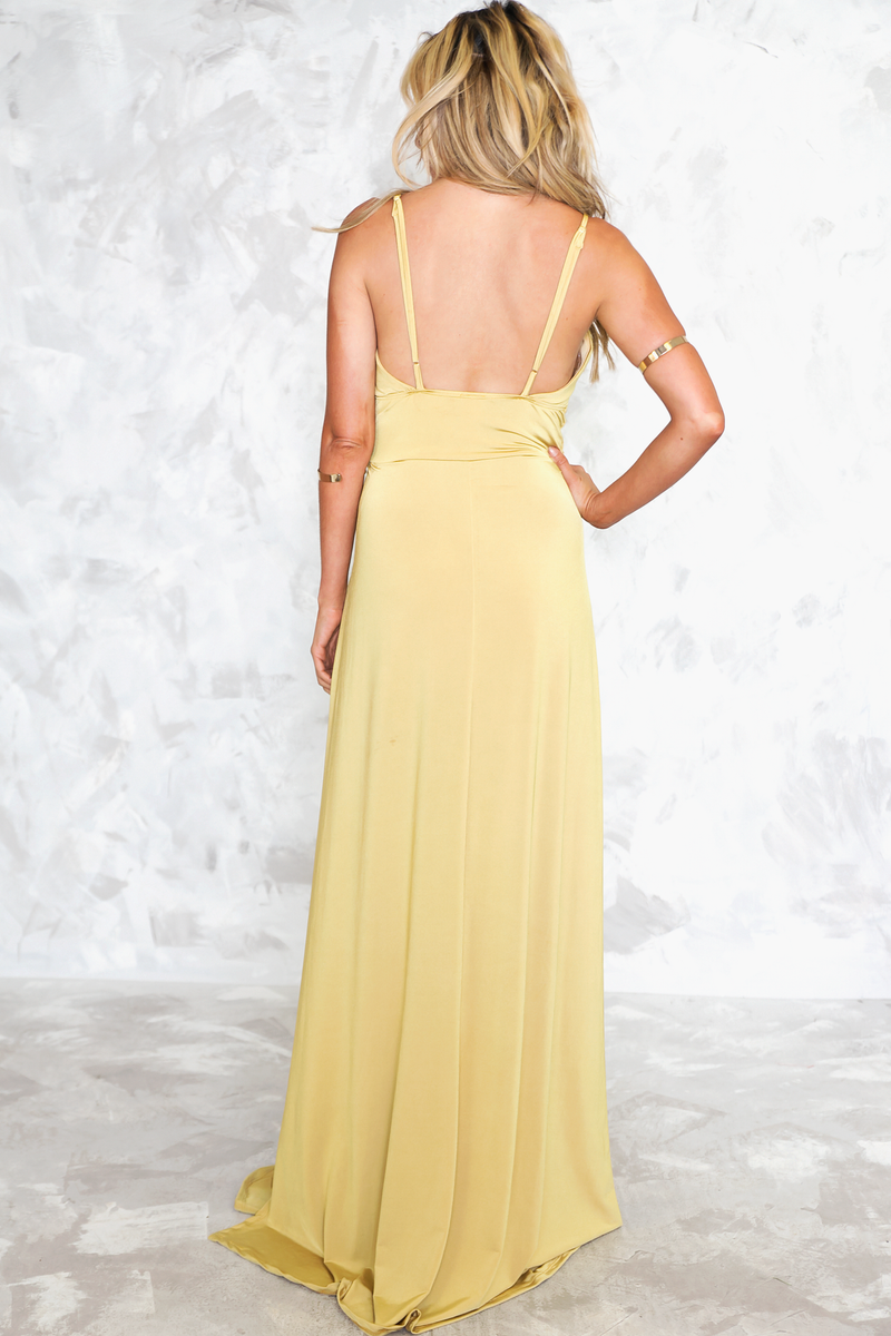 Let You Get Away High-Slit Maxi Dress - Haute & Rebellious