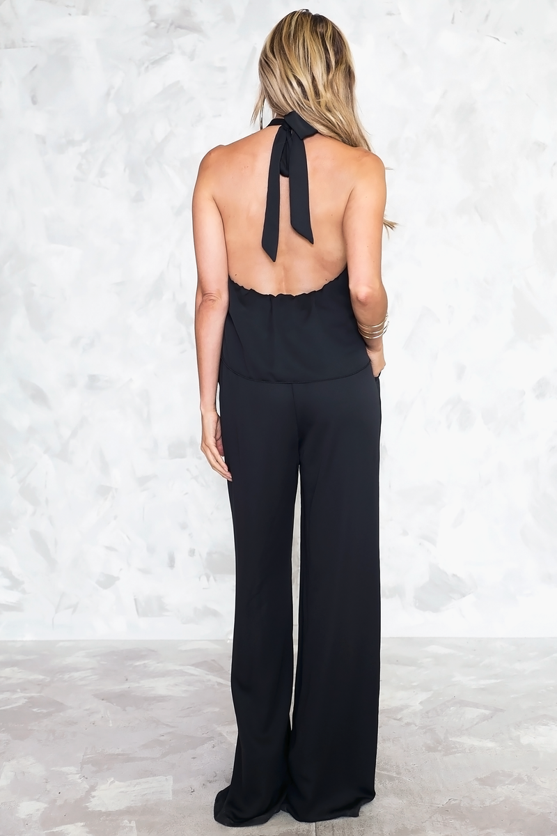 At My Best Dressy Jumpsuit - Black - Haute & Rebellious