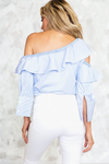 One-Shoulder Layered Ruffle Top