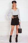 Polka Dot Top with Long Sleeves