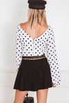Polka Dot Top with Long Sleeves