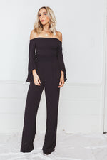 Crop Top & Pant Set - Navy