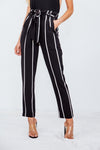 Striped Pant with Tie Waist