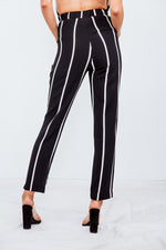 Striped Pant with Tie Waist
