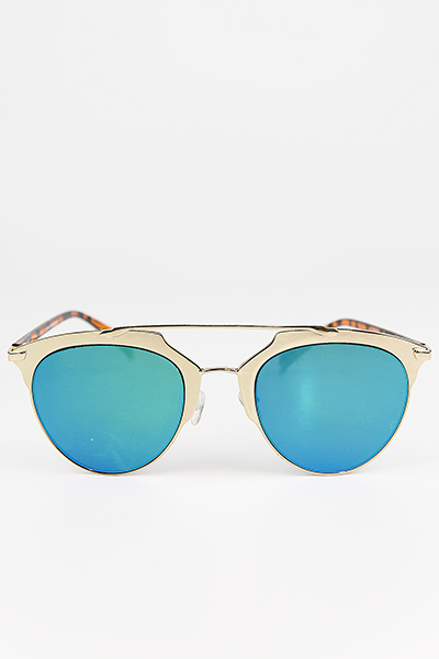 Skylar Reflective Sunglasses - SilverBlue - Haute & Rebellious