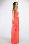 CUTOUT OPEN SKIRT MAXI - Orange - Haute & Rebellious