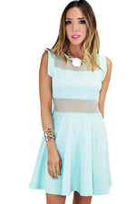 MELONI MESH CONTRAST A-LINE DRESS - Haute & Rebellious