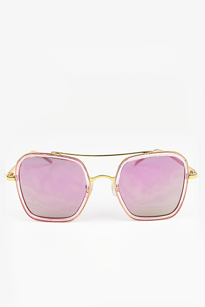 Harpers 70's Sunglasses - Gold/Pink - Haute & Rebellious