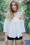 Dalia Off-Shoulder Flowy Top - Haute & Rebellious