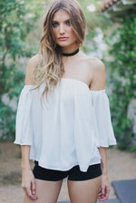Dalia Off-Shoulder Flowy Top - Haute & Rebellious