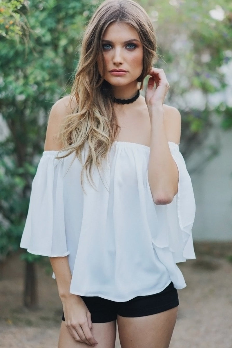 Dalia Off Shoulder Flowy Top