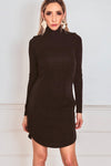 Long Sleeve Dress with Metallic Detailing