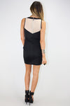 MESH & FLEUR DE LIS BODYCON DRESS - Haute & Rebellious