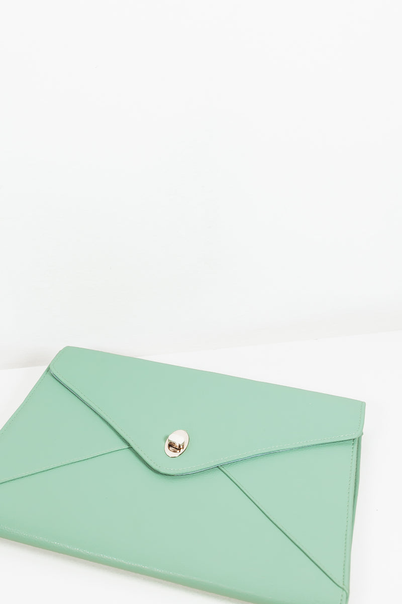 Oversize Envelope Clutch - Mint