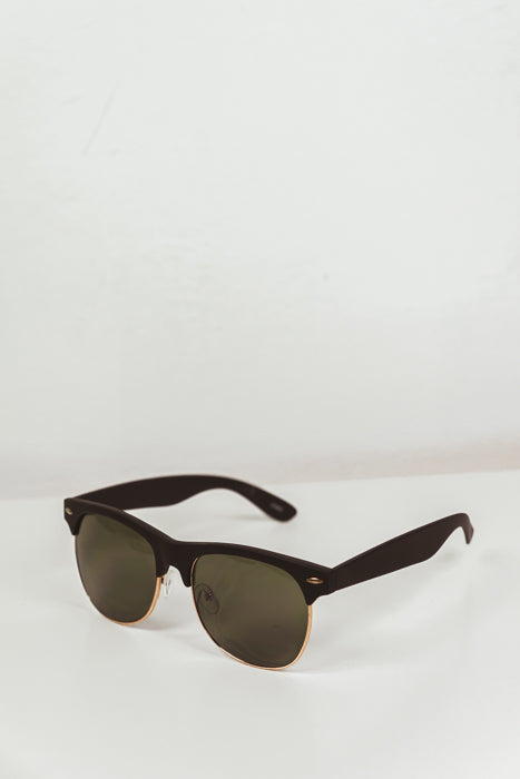 Vintage Frame Sunglasses - Black