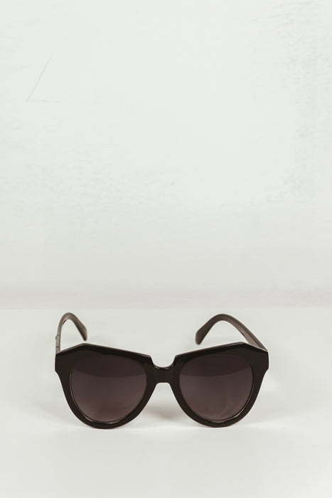 Square Frame Sunglasses - Black
