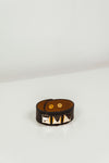 Crocodile Skin Gold Stud Bracelet