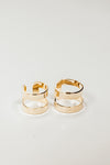 Dual Cutout Plated Rings - Gold