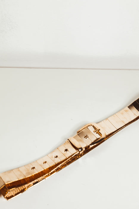 Solid Gold Plated Belt