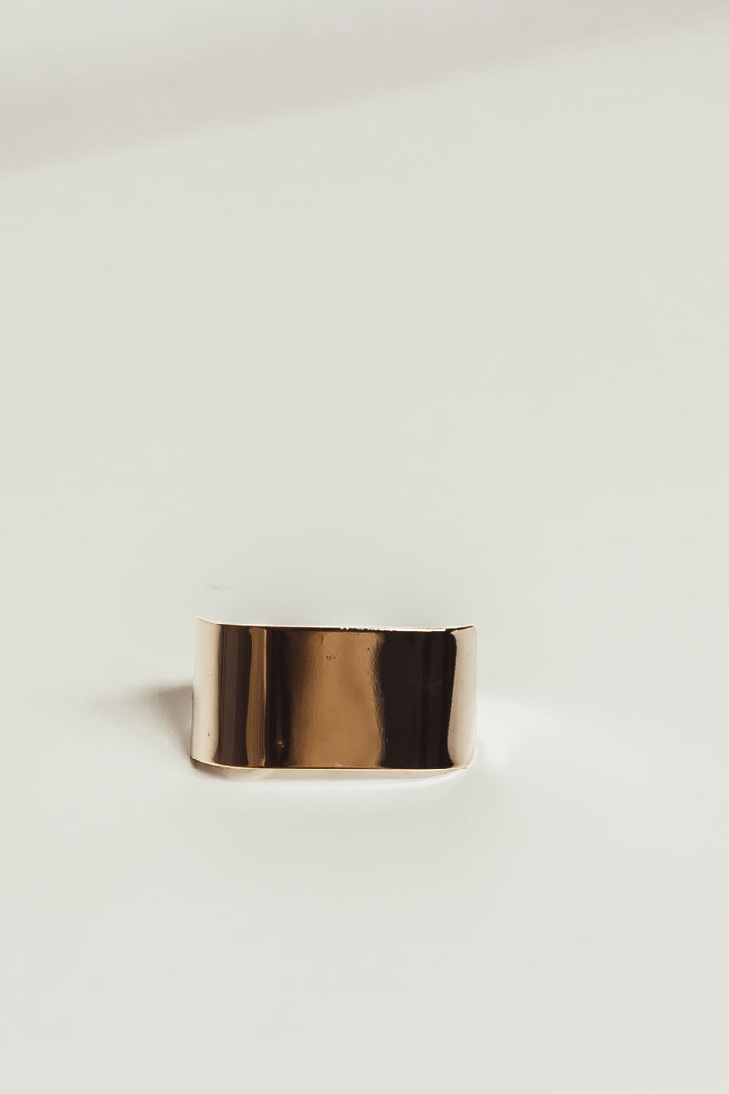 Gold Plated Two-Finger Ring
