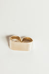 Gold Plated Two-Finger Ring