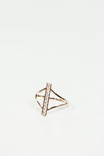 Petite Crystal Bar Ring