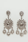 Elegant Draped Crystal Earring