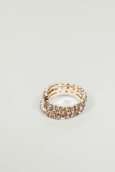 Spiral Wrap Diamond Ring - Gold