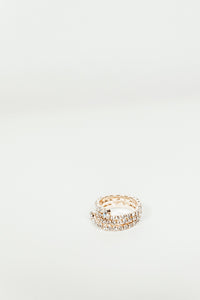 Spiral Wrap Diamond Ring - Gold