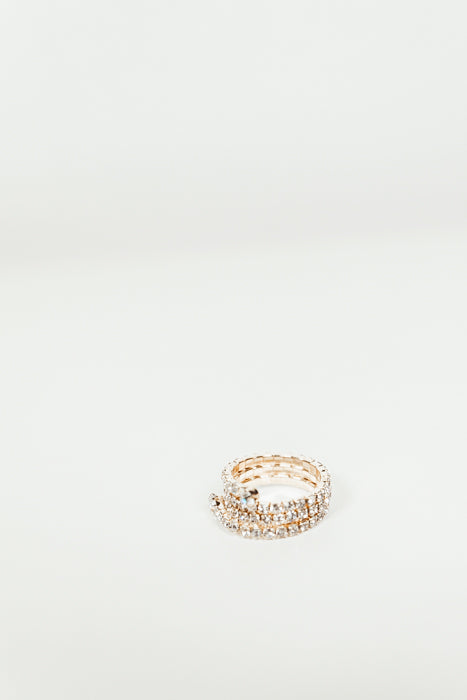 Spiral Wrap Diamond Ring - Gold