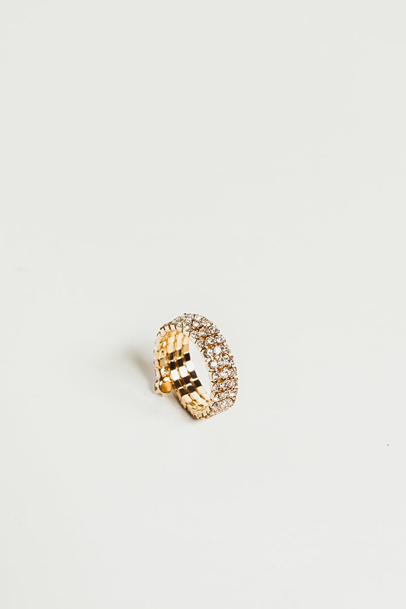 Spiral Wrap Diamond Ring - Gold