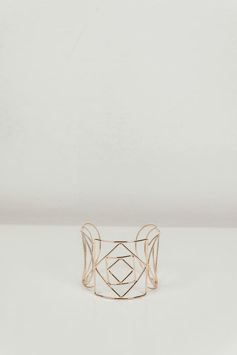 Petite Geometric Cuff Bracelet
