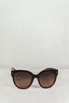 Audrey Round Sunglasses - Black/Brown