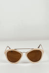 Janice Aviator Shades - Ivory