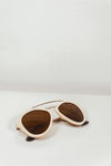 Janice Aviator Shades - Ivory