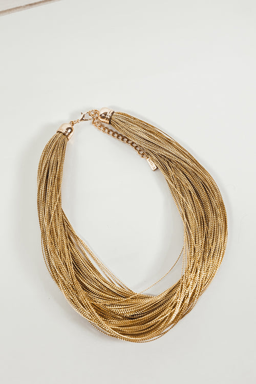 Gold Thin Rope Necklace