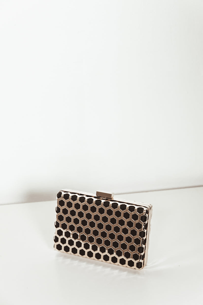 Gold Plated Solid Clutch