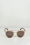 Skylar Reflective Sunglasses - Gold/Olive