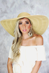 Large Floppy Brim Hat - Natural - Haute & Rebellious