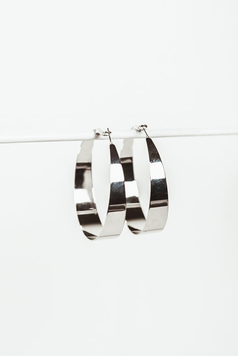 Silver Plated Hoop Earring