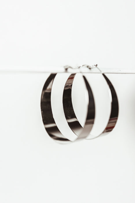 Silver Plated Hoop Earring