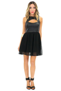 DINA CONTRAST A-LINE DRESS - Haute & Rebellious