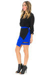 BLAIR COLORBLOCK ASYMMETRICAL SKIRT - Haute & Rebellious