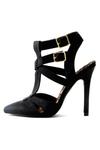 ALEXANDER MULTI STRAP PUMP - Black - Haute & Rebellious