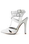 ALEXANDER MULTI STRAP PUMP - White - Haute & Rebellious